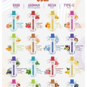 魅嗨 MEHA VBar 小白條一次性 (8500口 一次性電子煙) (便攜款)
